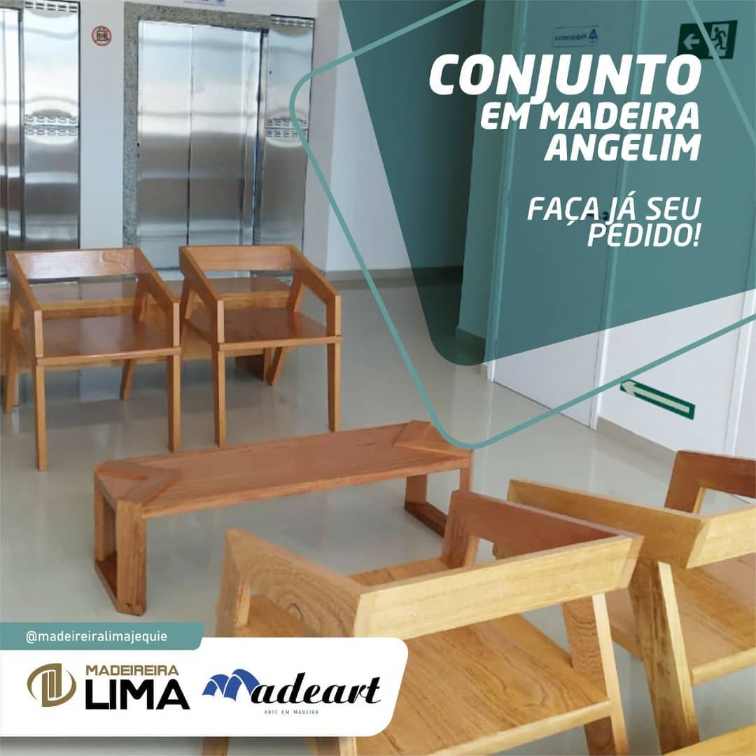 Cadeiras em Madeira Angelim